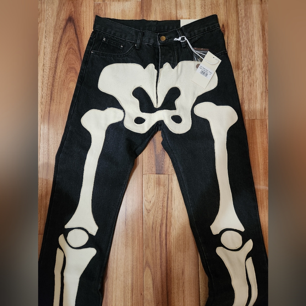 Mmnl Black Jeans Skeleton